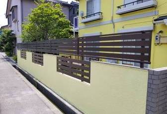 フェンス交換＆塀壁の塗装